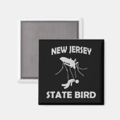 Aimant New Jersey Mosquito State Bird Funny Outdoors  (Recto/Verso)