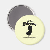 Aimant New Jersey Motto - Nous avons inventé le parking (Recto/Verso)
