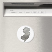 Aimant New Jersey Sandy State Outline (In Situ (Lave-vaisselle))
