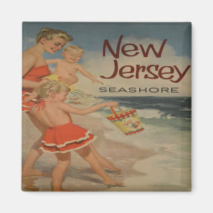 Aimant new jersey shore vacances touristiques vintages