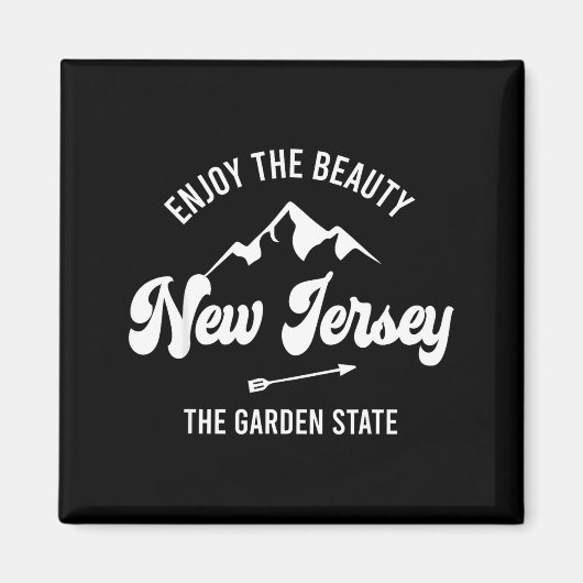 Aimant New Jersey - The Garden State - Enjoy The Beauty  (Devant)
