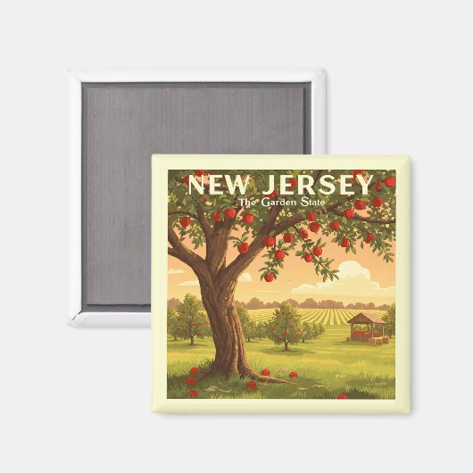 Aimant New Jersey vintage (Recto/Verso)