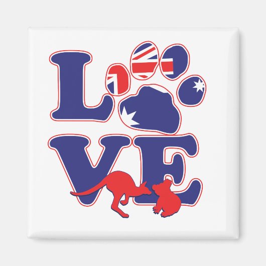 Aimant NEW-Love-From-Australia-with-Animals (Devant)