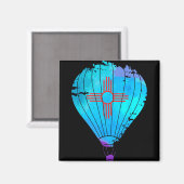 Aimant New Mexico Festival Hot Air Balloon Zia Gift  (Recto/Verso)
