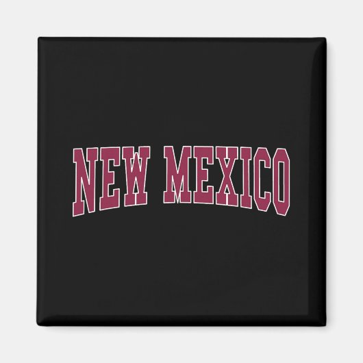 Aimant New Mexico - Throwback Design - Clic  (Devant)