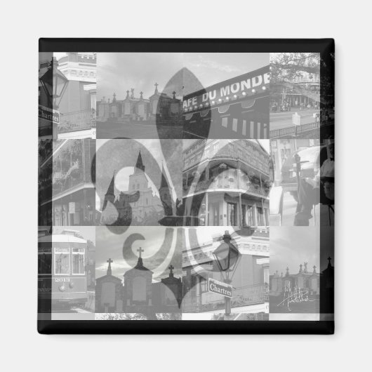 Aimant New Orleans Collage [Magnet] (Devant)