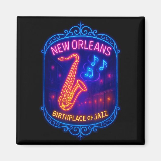 Aimant New Orleans, Louisiana, Birthplace Of Jazz  (Devant)