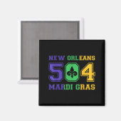 Aimant New Orleans Mardi Gras Outfit 504 Louisiana Carniv (Recto/Verso)