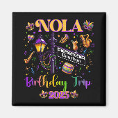 Aimant New Orleans Nola 2025 Girls' Birthday Bachelorette (Devant)