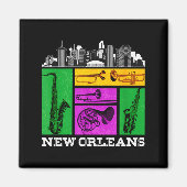 Aimant New Orleans, Nola And The Big Easy Men, Women And (Devant)