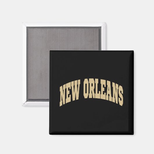 Aimant New Orleans - Throwback Design - Clic  (Recto/Verso)