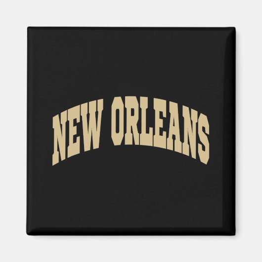 Aimant New Orleans - Throwback Design - Clic  (Devant)