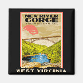 Aimant New River Gorge National Park West Virginia Raftin (Devant)