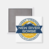 Aimant New River Gorge West Virginie (Recto/Verso)