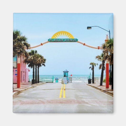 Aimant New Smyrna Beach, Floride Flagler Avenue (Devant)