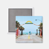 Aimant New Smyrna Beach, Floride Flagler Avenue (Recto/Verso)