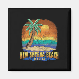 Aimant New Smyrna Beach Floride Vintage désorganisé Souve