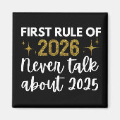 Aimant New year 2026 Funny  (Devant)