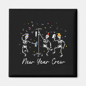 Aimant New Year Crew Skeleton Nurse Crew Er Icu New Year  (Devant)