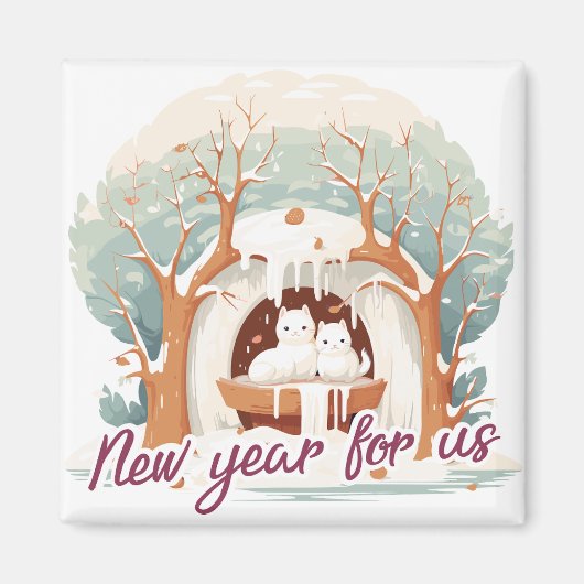 Aimant New year for us (Devant)