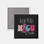Aimant New Year Nicu Nurse Crew Celebration Uni-adults -  (Recto/Verso)