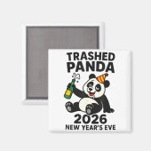Aimant New Years Eve 2026 Trashed Panda Premium  (Recto/Verso)