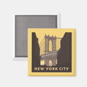 Aimant New York | Brooklyn Bridge (Recto/Verso)