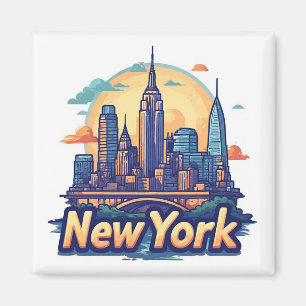 Aimant 🗽 New York City Voyage Souvenir