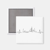 Aimant NEW YORK Manhattan USA City Skyline (Recto/Verso)