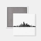 Aimant NEW YORK NYC Manhatten USA City Skyline Silhouette (Recto/Verso)