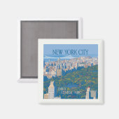 Aimant New York | Profitez de Central Park (Recto/Verso)