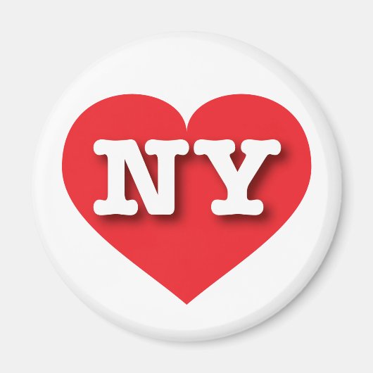 Aimant New York Red Heart - J'aime NY (Devant)