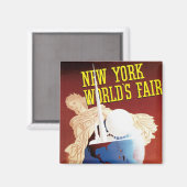 Aimant New York World's Fair (Globe) (Recto/Verso)