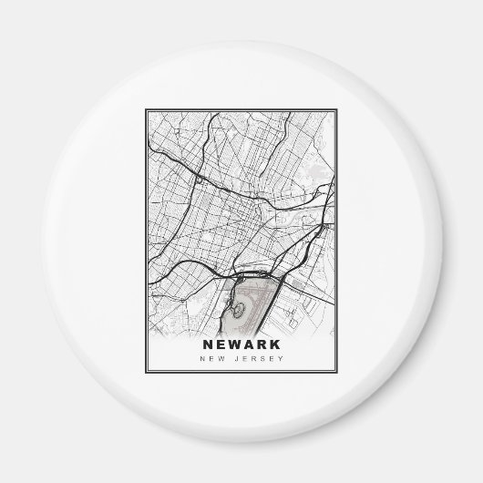 Aimant Newark map (Devant)