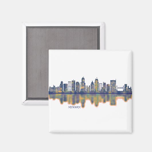Aimant Newark Skyline (Recto/Verso)