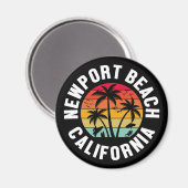 Aimant Newport Beach, Californie (Recto/Verso)