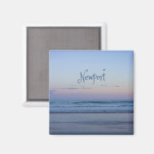 Aimant Newport Beach Californie Ocean Sunrise Blue (Recto/Verso)