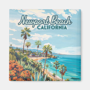 Aimant Newport Beach Californie Orange County Vintage