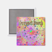 Aimant Newport Beach Lucky Golden Coussin (Recto/Verso)