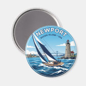 Aimant Newport Rhode Island (Recto/Verso)