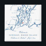 Aimant Newport Rhode Island Destination Mariage Faveur<br><div class="desc">Commande rapide et facile ! Ces magnets de carte Newport, RI font les faveurs de mariage Newport pour inclure dans votre destination de Rhodie Island des sacs d'accueil de mariage. Déplacez le coeur en cliquant sur "Editer à l'aide de l'outil de conception" sous "Personnaliser". Parfait pour tous les grands sites...</div>