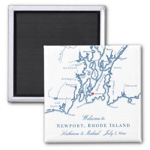 Aimant Newport Rhode Island Destination Mariage Faveur