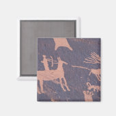 Aimant Newspaper Rock, S.P., UT près de Monticello. (Recto/Verso)