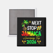 Aimant Next Stop Jamaica 2026 Couples Anniversary Family  (Recto/Verso)