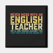 Aimant N'hésitez pas avec un professeur d'anglais Nous ut (Devant)