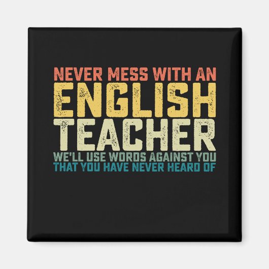 Aimant N'hésitez pas avec un professeur d'anglais Nous ut (Devant)