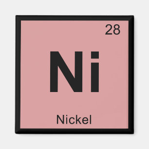 Aimant Ni - Chimie du Nickel Symbole du Tableau Périodiqu