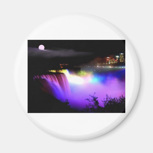 Aimant Niagara-Falls-sous-projecteurs-la nuit (Devant)