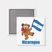 Aimant Nicaragua Teddy Bear (Recto/Verso)