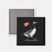 Aimant Nice Canada Animal Avec Drapeau Pour Les Amateurs (Recto/Verso)